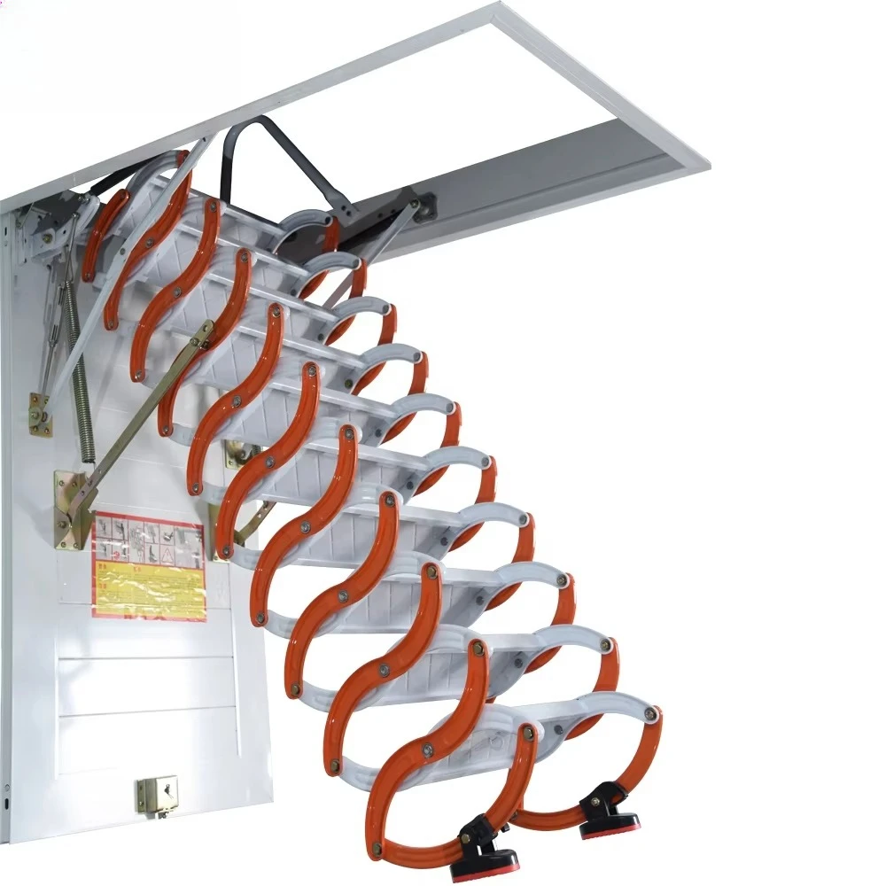 

Multi Functional Household Invisible Telescopic Folding Roof Basement Ladder