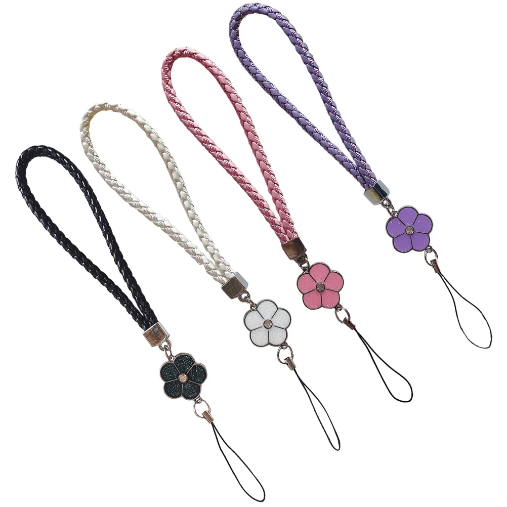 4 Pcs Phone Lanyards Keychains Wear Resistant Decorative Replacement Chains for Bags Phones Keys Work Cards Cover Strap Badge