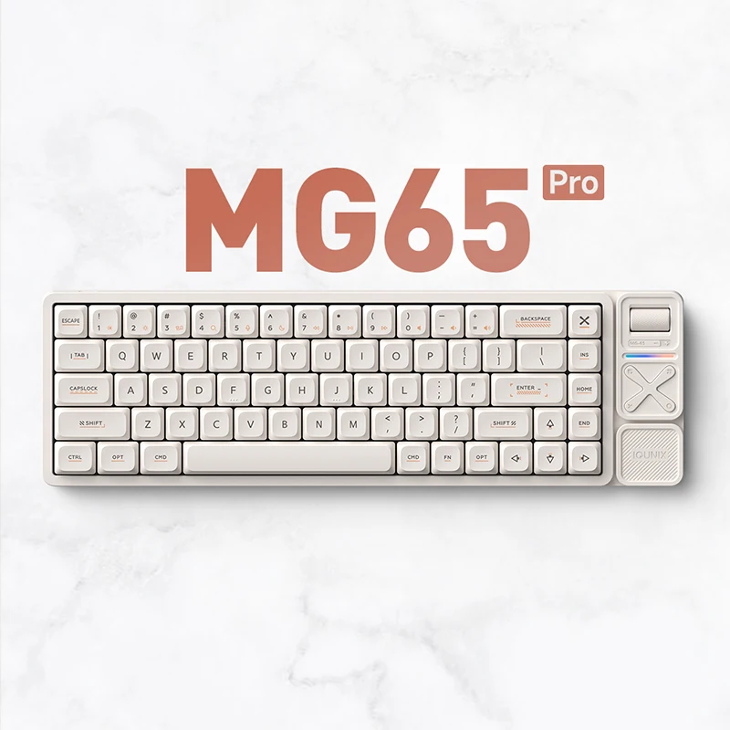 MG65/65PROLow Profile لوحة المفاتيح الميكانيكية باستخدام الحاسب الآلي الألومنيوم RGB سماعة لاسلكية تعمل بالبلوتوث المحمولة مكتب اللوحي ملحقات الكمبيوتر المحمول لوحة المفاتيح