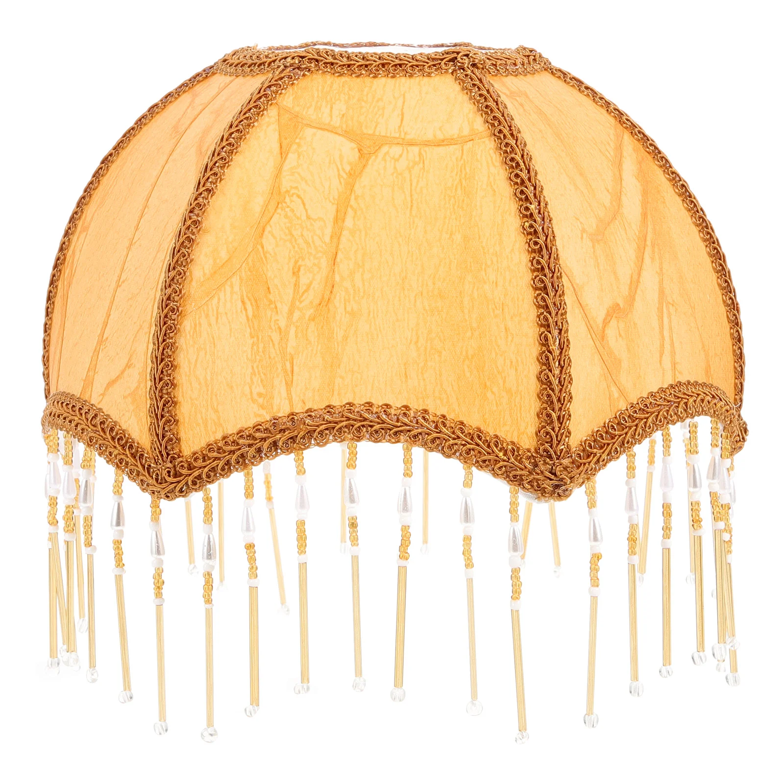 

Decoration Lampshades for Table Western Cloth Desktop European Room Aesthetic Fringe Vintage Tassel Child