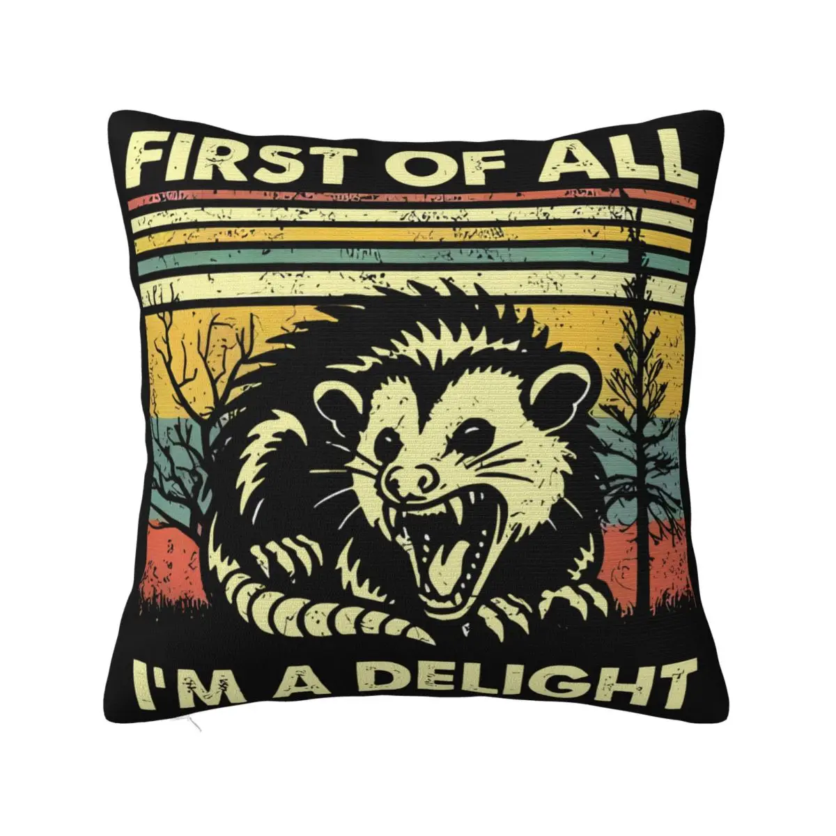 First Of All Im A Delight Sarcastic Angry Pillow Cases Travel Pillow Home And Decoration Pillow Case Pillow Cover