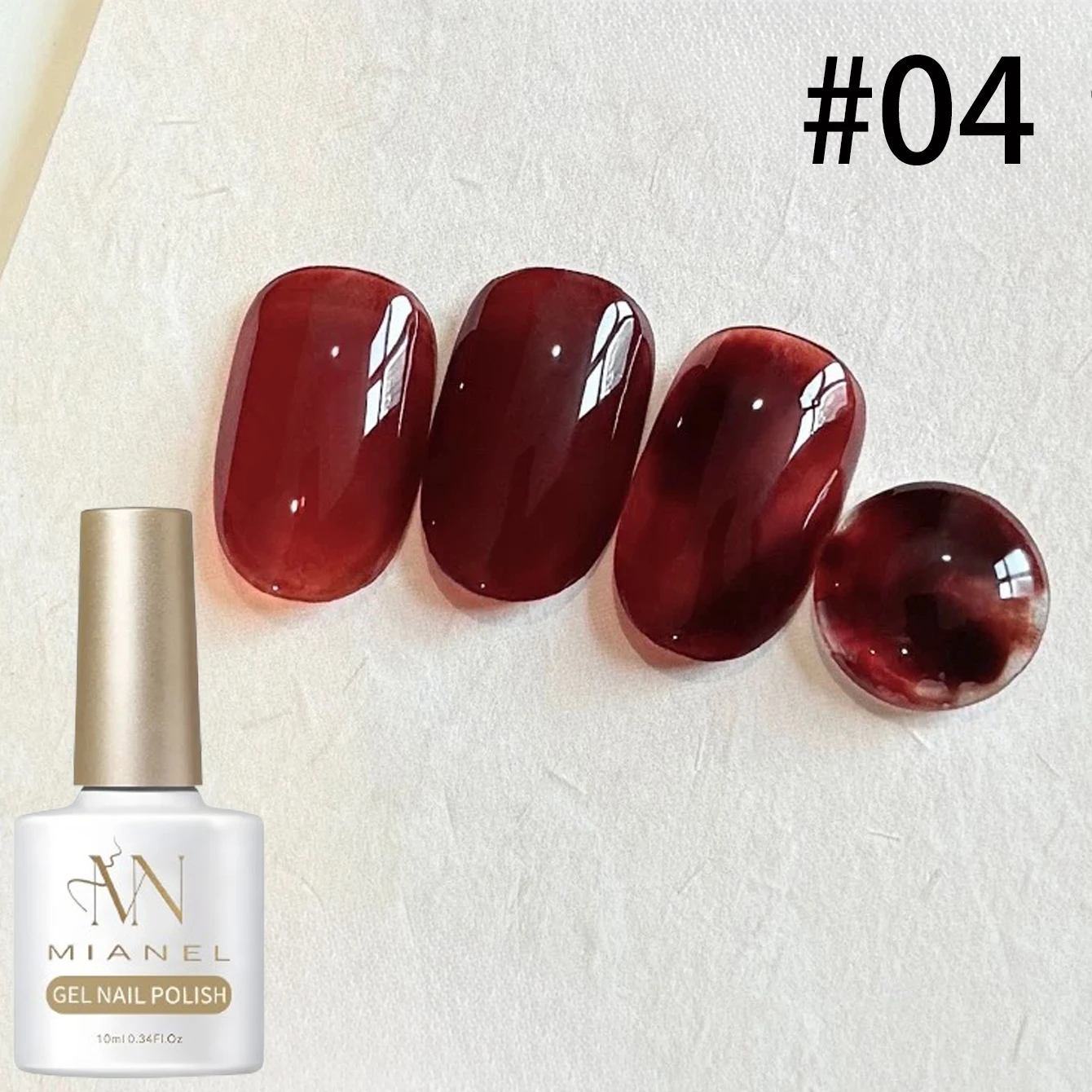 10ML 1-8 Stück Braune Bernstein-Serie Jelly Gel Nagellack Leoparden-Nägel Beliebter Online-Trend Eisklarer Schwarzer Karamell-Nagellack – Detail 15