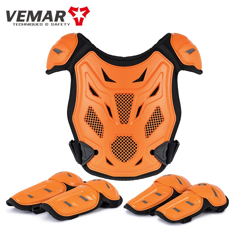 Children's Outdoor Sports Armor Vest Knee and Elbow Pads Set Children's Skating Riding Protecting Body Sports Protective Gear