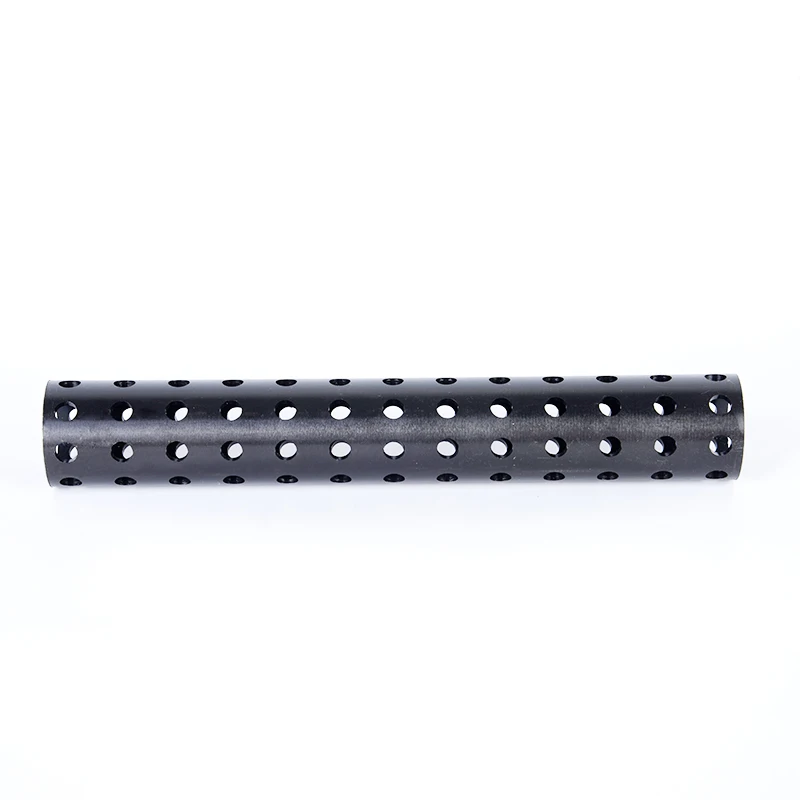 Steel extruded pipe EGT006 black porous round pipe hollow pipe industrial fittings