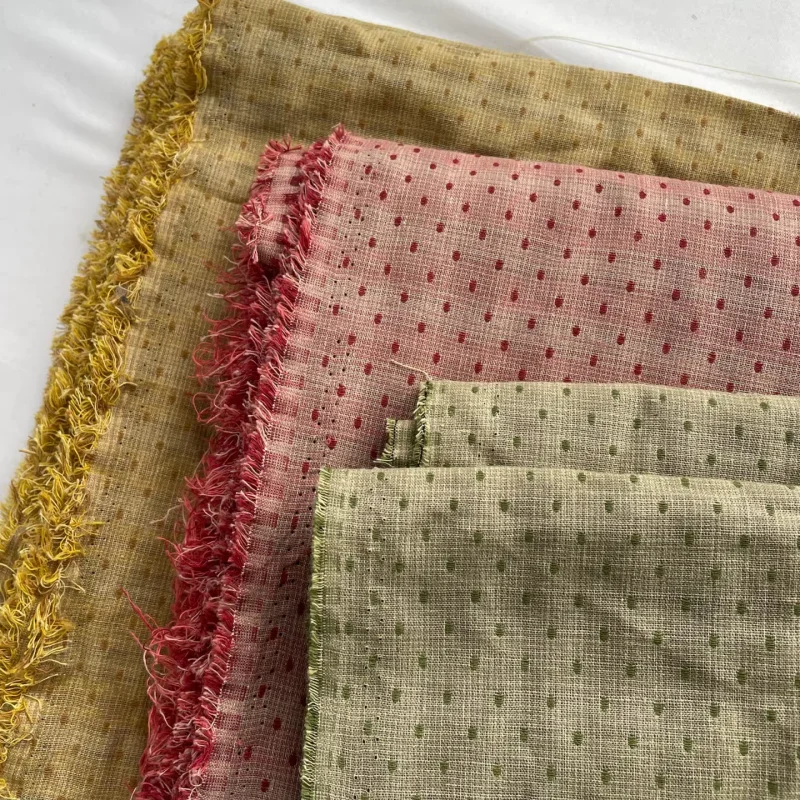 

Vintage multi-color striped cotton fabric for shirt blouse skirt clothing DIY fabric