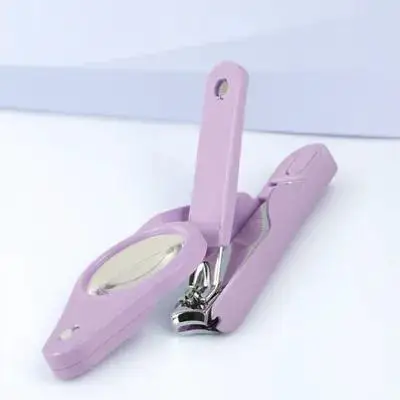 

Portable Stainless Steel Nail Clipper Led Light Magnifier Fingernail Toenail Cutter Durable Rustproof Nail Clippers Foot Care