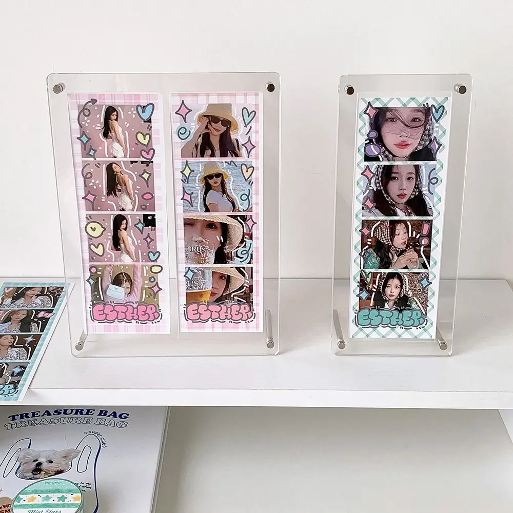 INS Acrylic Photocard Stand Clear DIY Frame Holder