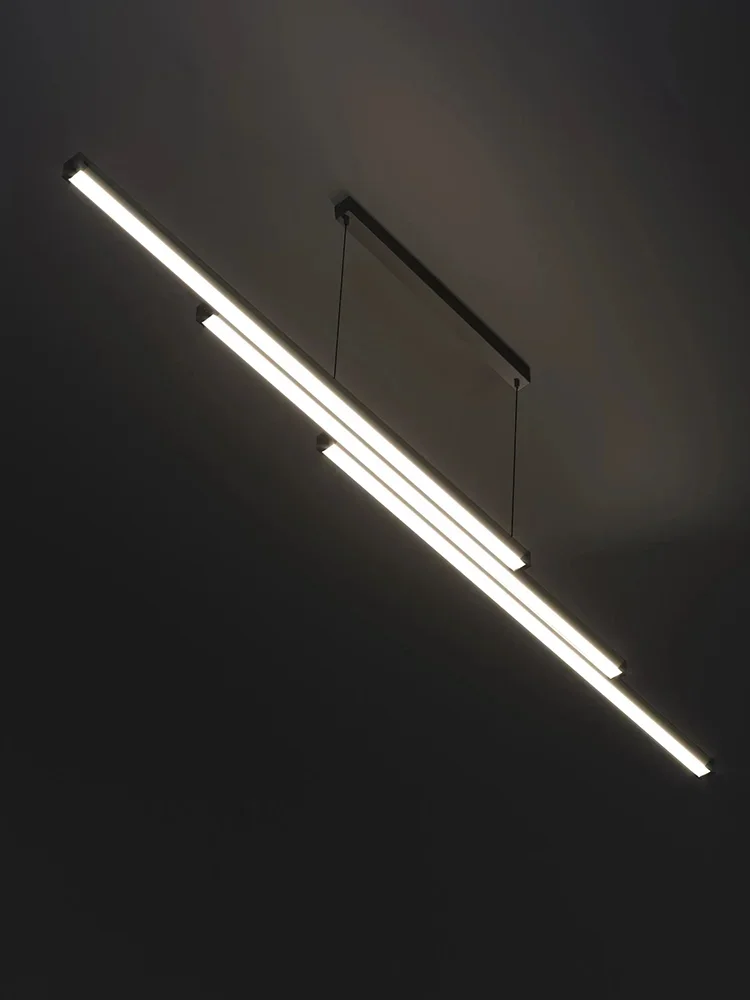 2023 New Multi Layer Strip Lamp Nordic Minimalist Restaurant Light Modern Minimalist Long Bar Front Desk Table Bar Table Pendant