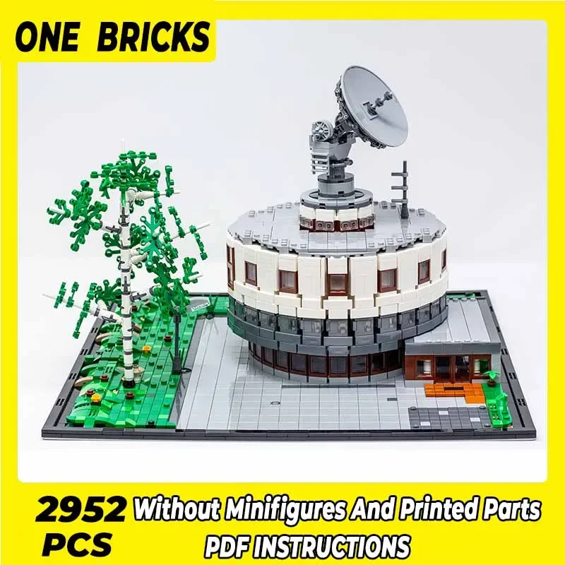 Space Base Model Moc Building Bricks Satellite Earth Station Technology Modular Blocks Gifts Christmas Toys DIY Sets Assembly