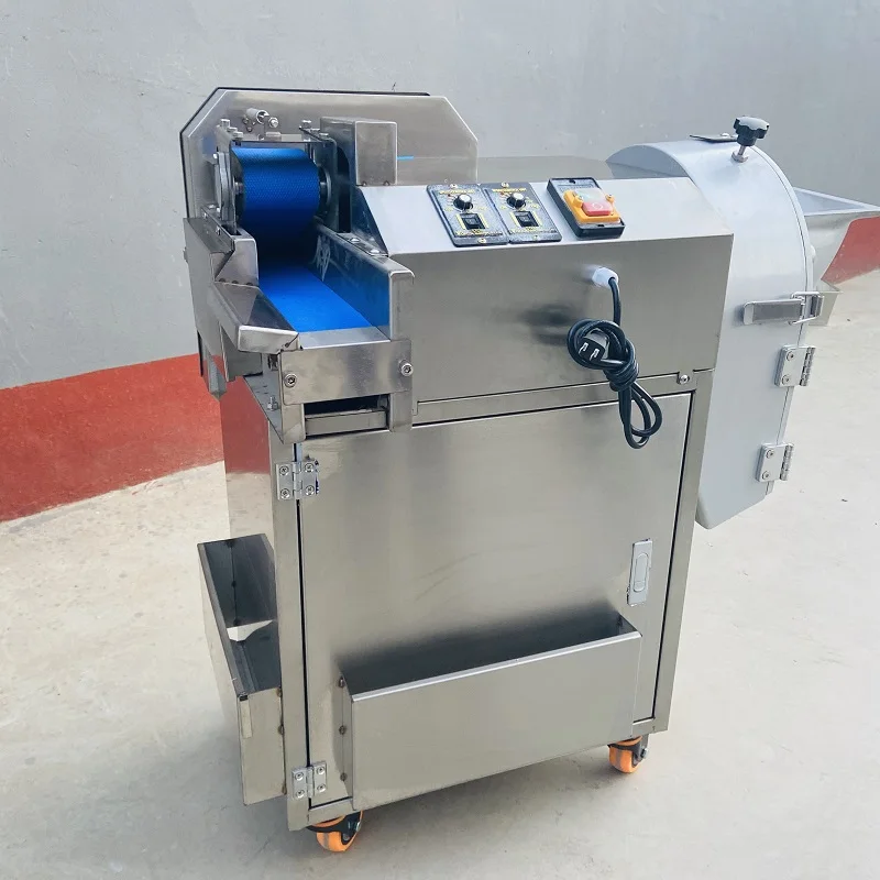 Picture 7: Industrial Automatic Electric Vegetable Cube Dicer Machine for Cutting Lettuce Parsley Core Motor Engine Components for Fruits