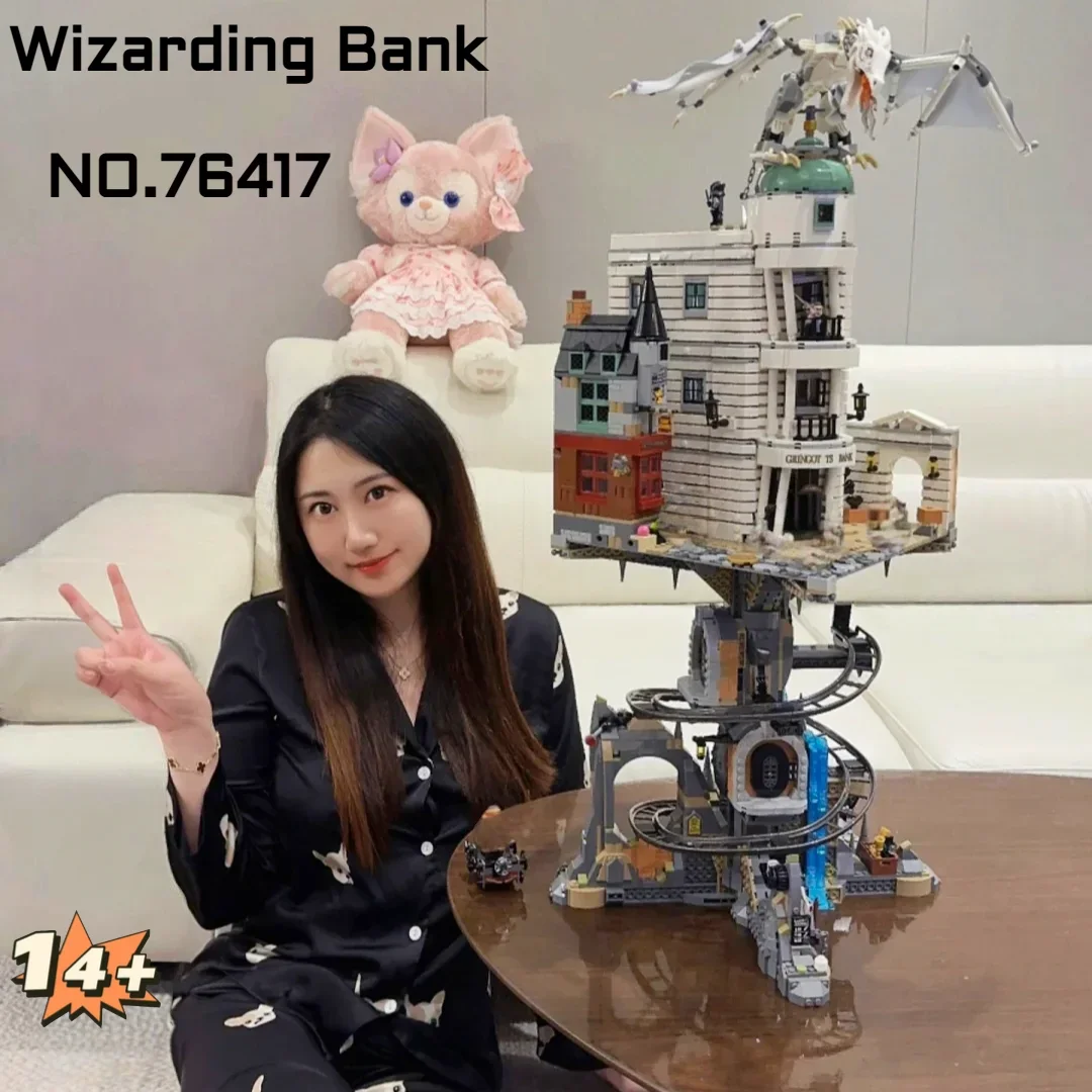 

Christmas Promotion 4803pcs FIT 76417 Gringotted Wizarding Bank Collectible Building Block Model Bricks Toys Birthday Gifts