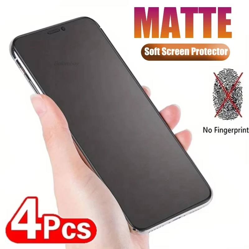 4pcs Matte Glass Screen Protectors For Samsung A06 A05 A36 A35 A34 A33 A32 A56 A55 A54 A53 A52 A26 A25 A24 A23 A22 A16 A15 A13