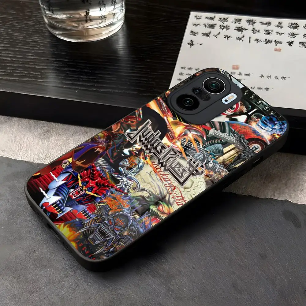 Rock Band Judas Priest Phone Case Tempered Glass For Xiaomi Redmi Note 13 11 10 9 8 S T Poco M4 F3 X3 Pro Coque