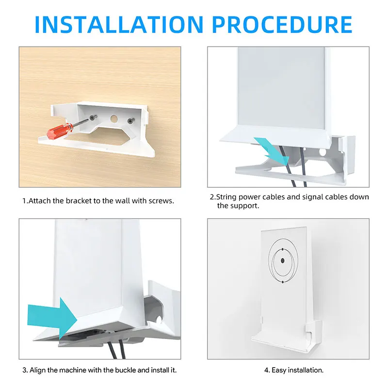 Starlink Mini Mesh WiFi Router V2 Wall Mount Bundle Featuring Plastic Stand Ethernet Cable Caddy Adapter