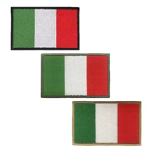 Itália Braçadeira Bordada Patch, Bandeira Italiana, Gancho e Loop, Emblema Bordado Ferro-On, Listra Moral Militar, Pano, 1Pc 10 principais vendas quadro de ferro aro 26 - №2