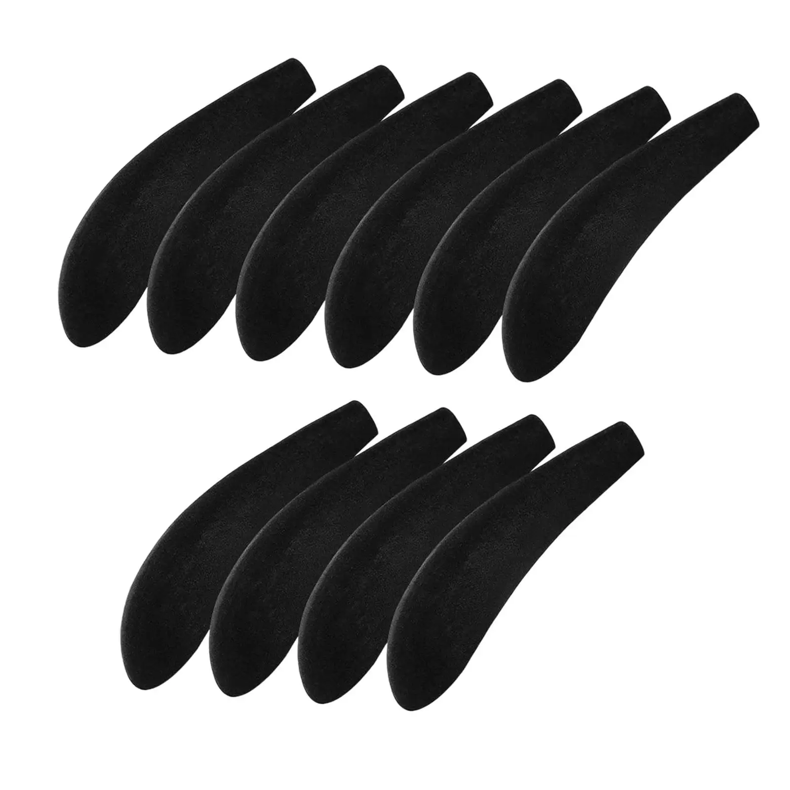 10Pcs over Hanger Shoulder Pads Flocked Black Hangers Shoulder Form Shape Pads Protectors for Wedding Dresses Coats Closet