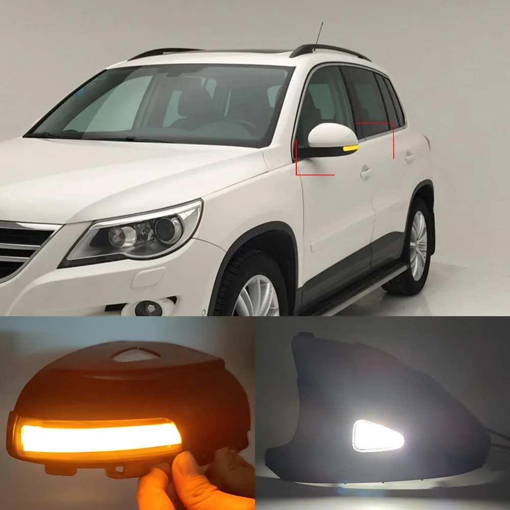 For Volkswagen's old Tiguan 07-15 rearview mirror turn signal flow light, Yedi Xialang LED flow light