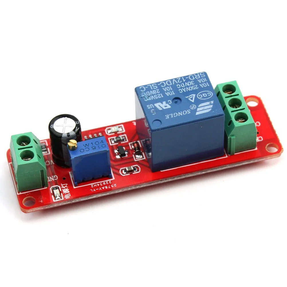 DC 12V NE555 Delay Timer Relay Monostable Timer Adjustable Module 0 to 10 Second Adjustable timer module