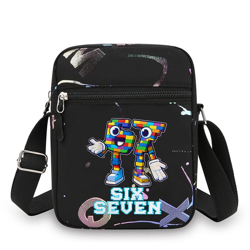 스틸 에이 브레인로트 싱글 숄더 백 애니메이션 67 식스 세븐 옥스포드 크로스바디 백 만화 전화 메신저 백 소년 소녀 크리스마스 선물