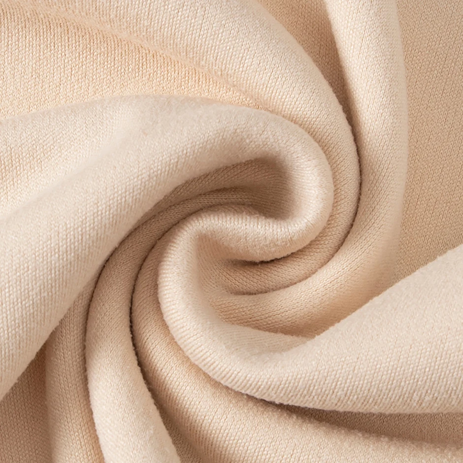 2-teiliges Set aus einfarbiger, bequemer und warmer Unterwäsche für Jungen und Mädchen, ideal für Herbst und Winter, als Schlafanzug und Freizeitkleidung für Kinder. – Detail 15