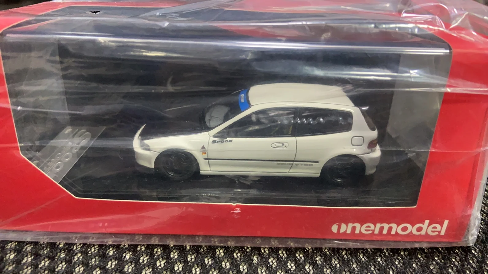 Onemodel 1:43 Civic Eg6 Spoon JDM Simulation Limited Edition Resin Metal Static Car Model Toy Gift