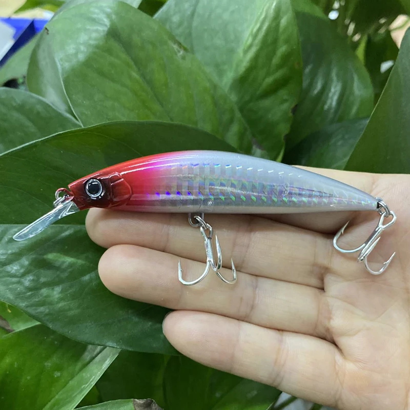 1pcs Minnow Lure Sinking Fishing 90mm 31g Heavy Casting Artificial Bait Sea Fishing for Bass Pike Isca Pesca Hard Minnow 9152