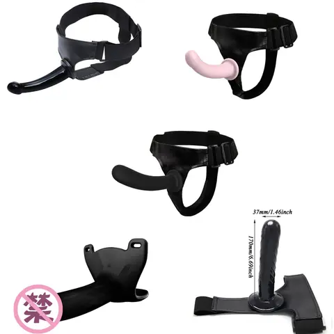 Body Safe Material Strap On Dildos With Faux Leather Harness Realistic Dildos For Lesbian Couples Adult Sex Toys Pro