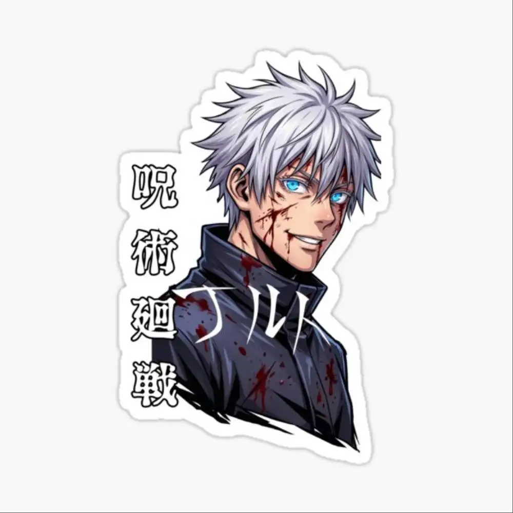 Anime JJK Japanese Style Graphic Waterproof Stickers For Decorating Car Windows Motorcycles And Computers.