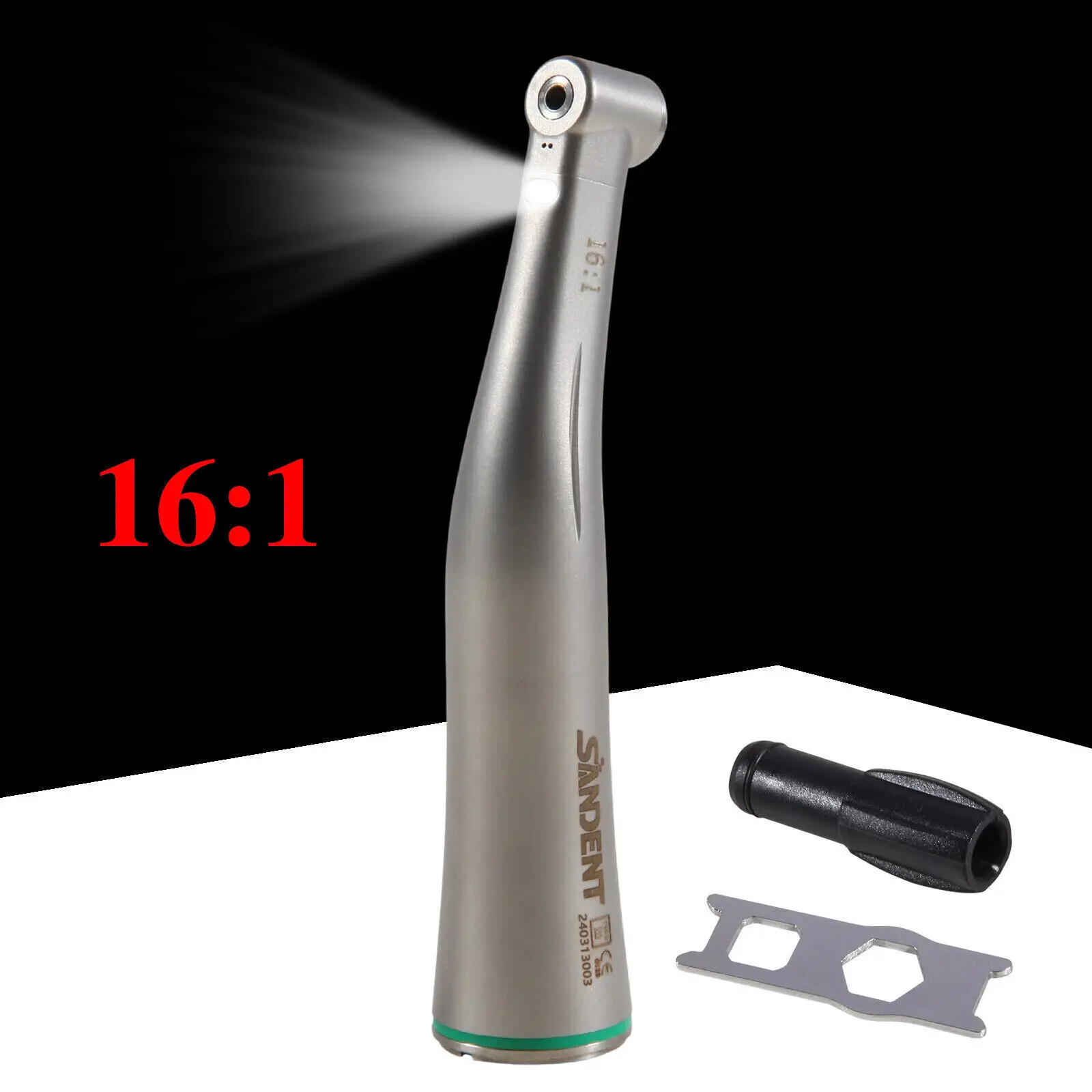 

NSK Style Dental 16:1 Fiber Optic LED Low Speed Contra Angle Handpiece E-Type