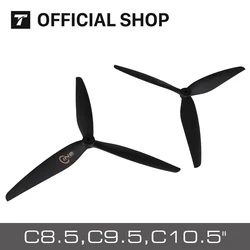 T-MOTOR C7.5, C8.5,C9.5,C10.5 Plastic Propeller Lightweight Props For For RC Fixed Wing Airplane Drone Motor cinematic props