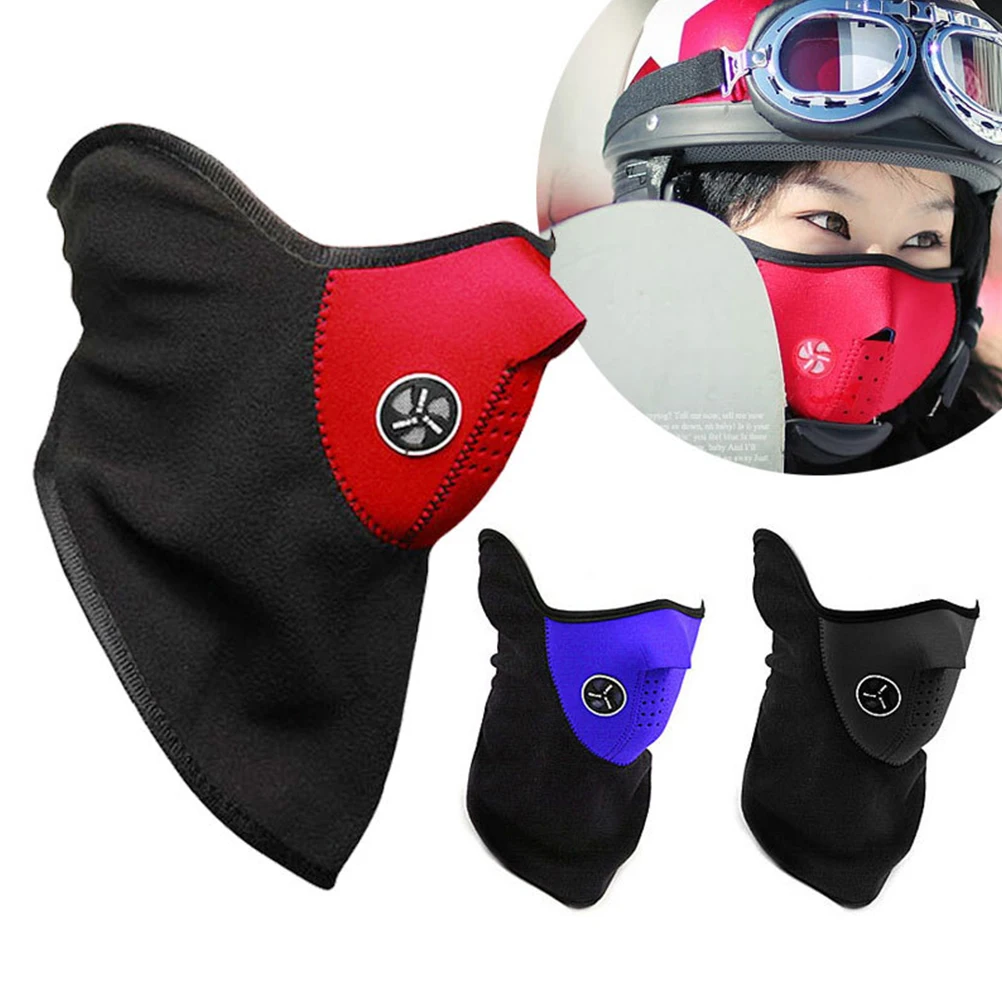 

3 Pcs Warm Windproof Face Mask 3D Breathable Ear Covering for Riding Motorcycle Mountain Sports Anti Dust UV Protection Outdoor
