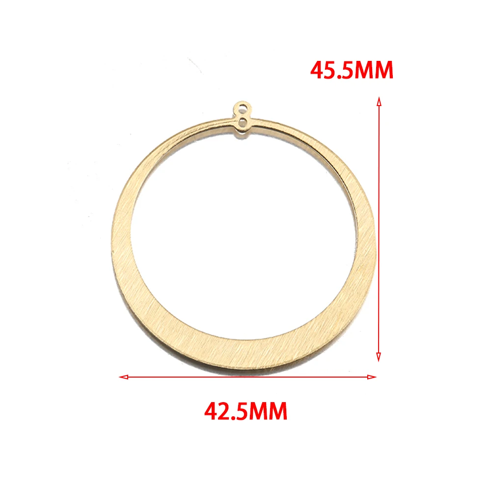 6 개/몫 황동 질감 대형 원형 후프 커넥터 더블 루프 후프 커넥터 Diy 쥬얼리 만들기 용품에 대한 귀걸이 결과