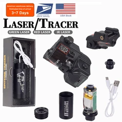 Tactical Red Green Laser Sight Scope Pointer Pistol Airsoft Tracer Unit Glock P320 Beretta Px4 Taurus G2c Pistola US Warehouse