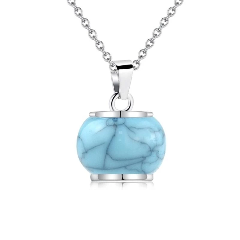

Pet Urn Necklace for Ashes Cremation Blue Necklace Neck Jewelry Supplies