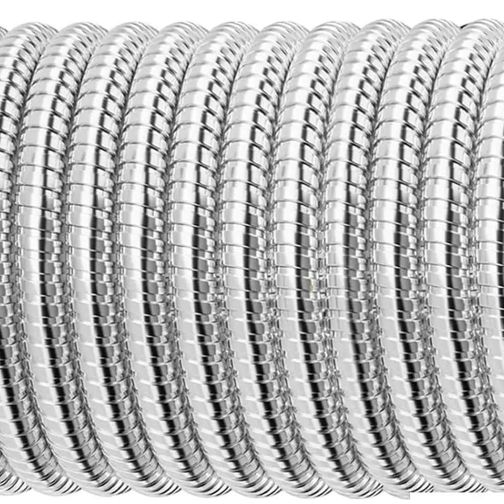 

Садовый водяной шланг из нержавеющей стали, 150 футов, гибкая и легкая труба, нерасширяемый сверхпрочный металлический водяной шланг с латунью Fi