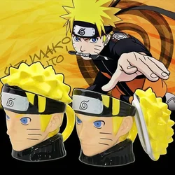 Naruto animation peripheral personalized 3D mug ceramic cup creative Naruto style trendy water cup desktop decoration wholesale