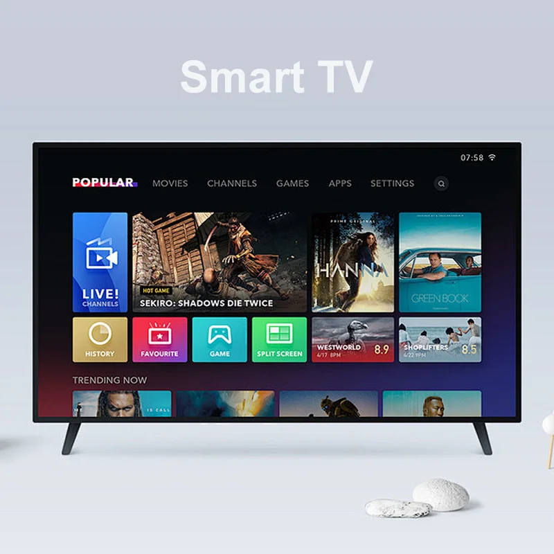 85 Inch Big Screen Television Smart Android TV With LED Backlight Custom OEM Flat Screen For Hotels 4K HD Definition TV