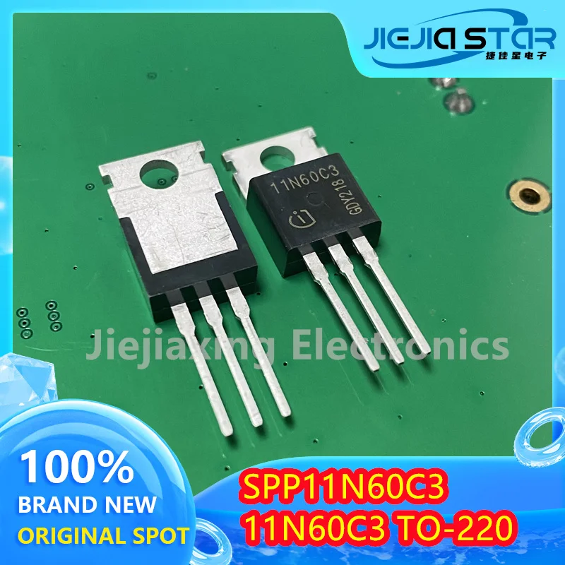 

5 pieces free shipping SPP11N60C3 11N60C3 100% brand new imported TO220 N-channel 600V 11A direct plug MOSFET electronic accesso