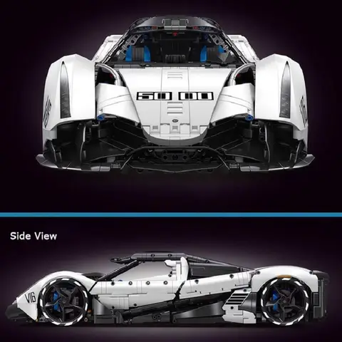 IN STOCK T5052 DIY Toys for Boys Christmas Gift Set MOC Technical RC Sports Car Devel Sixteen V16 Building Blocks Bricks Model