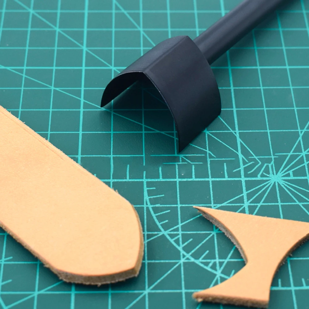 V-shaped Leather Punch Tool For Belt Tail Wallet Leather Bag Punch Processor Steel 15/20/25/30/35/40/45mm Leather Tools Black