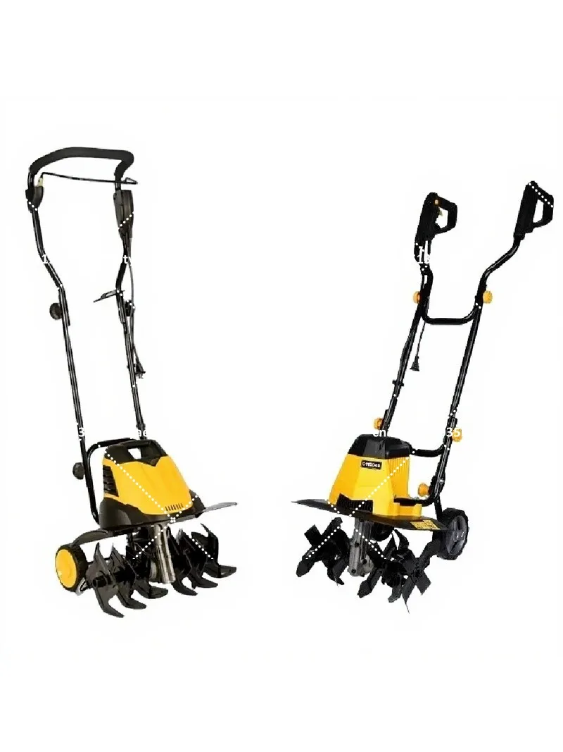 Portable Electric Soil Cultivator Tiller Loosening Tool for Small Farms Gardens Greenhouses Home Gardening