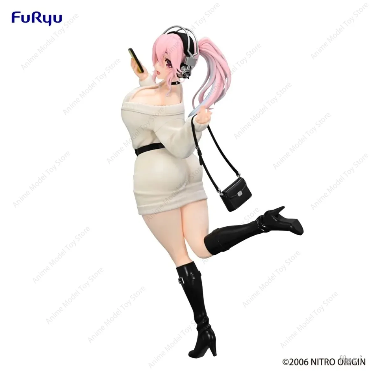 Original FuRyu in Stock Genuine Figures Super Sonico Trio-Try-iT Figure Winter Memory Ver Anime Model Kits Action Toys Gifts view 6