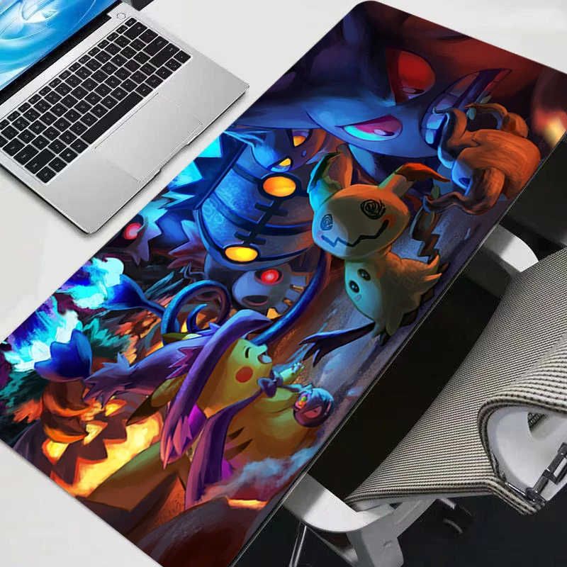 

Mouse Pad P-Pokemon Mimikyu PC Desk Mat Gamer Office Computer Carpet Keyboard Table Gaming Accessories E-sports Players Mousepad