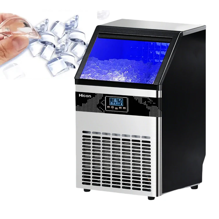 

air Cooling Commercial Ice Maker 68kg Per Day Full Automatic Ice Maker Crescent Ice Making Machine 68Kg/24H With Lcd Display
