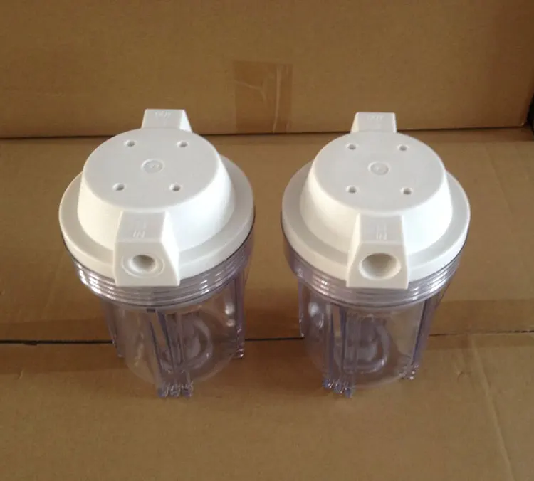 

RO Water purifier parts transparent housing 5 inches 1/2" 180MM diameter 120MM max pressure 25kg（2pcs）