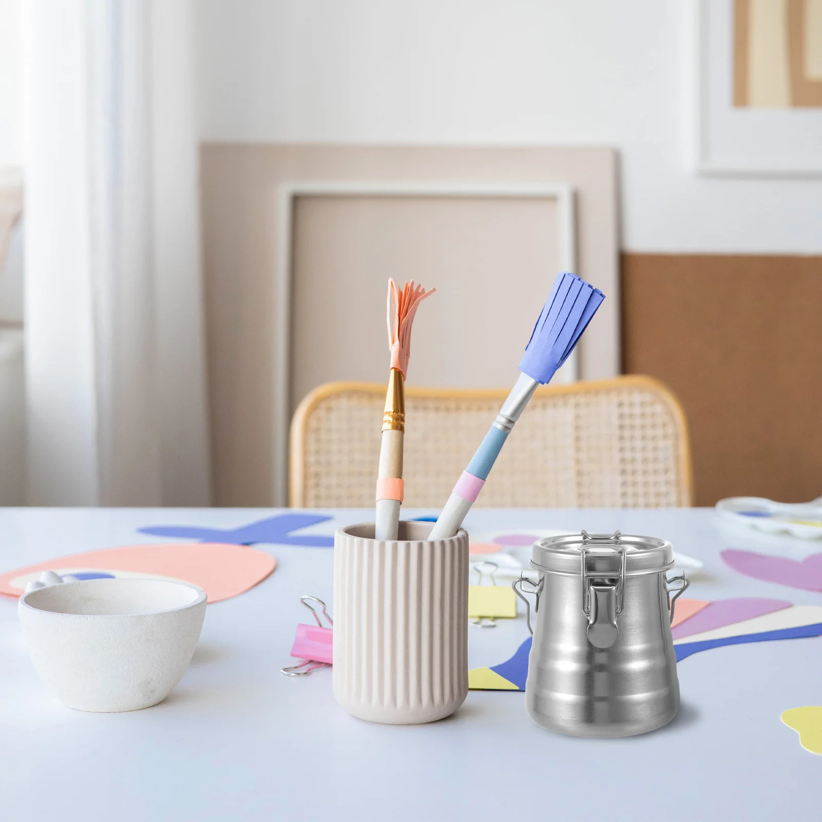 

Тонизирующая живопись, металлический держатель для карандашей, кисти, очиститель для волос, раковина, шайба для художника, 10X85 см, контейнер для мытья из нержавеющей стали