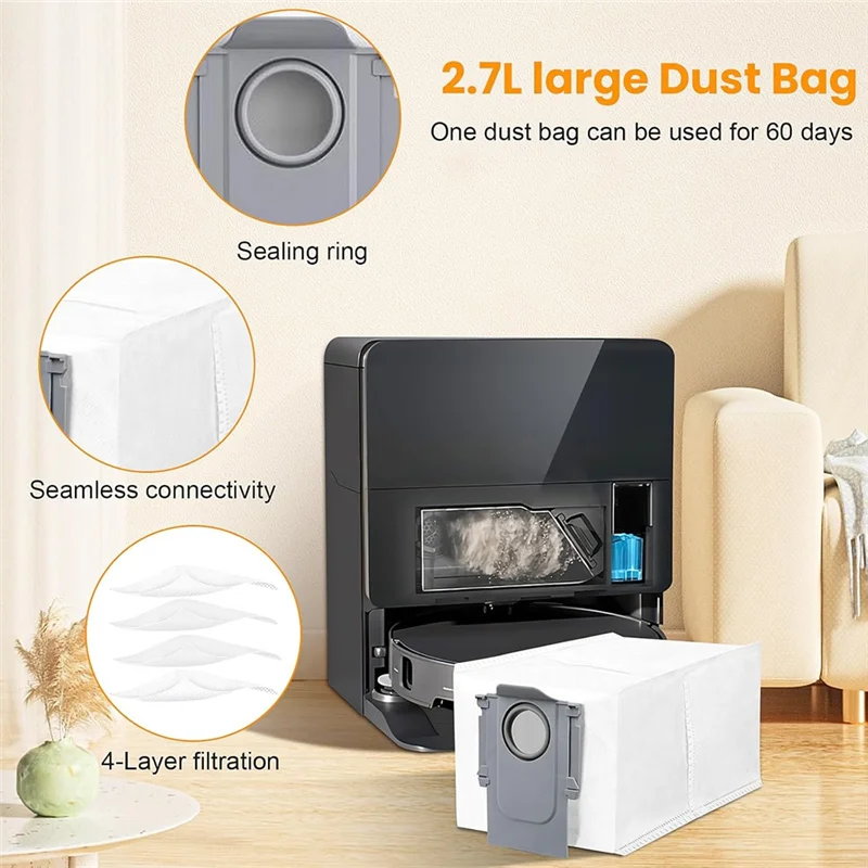 A74G-ชุดอุปกรณ์เสริมสําหรับ Roborock Saros 10 หุ่นยนต์ดูดฝุ่นชิ้นส่วนทดแทนเหล่านี้เข้ากันได้กับ