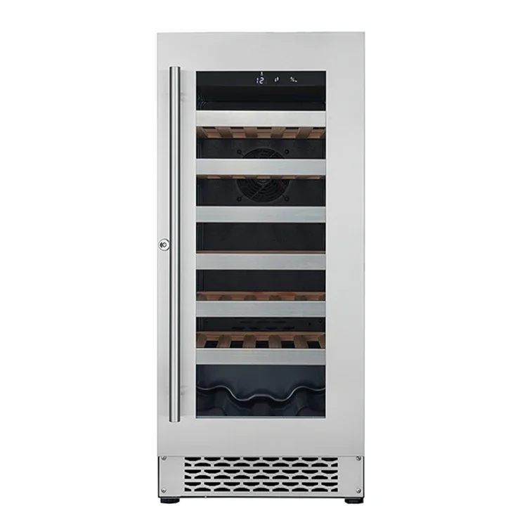 Single Zone Built-in Wine Cooler 35 Bottles Wine Refrigerator
