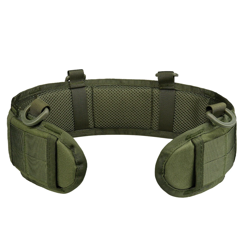Taktischer gepolsterter Gürtel mit Polsterung, Outdoor Molle Taillenstützkissen, Armee-Kampfpolster für CS, Airsoft, Jagd, Paintball, Schießen – Detail 3