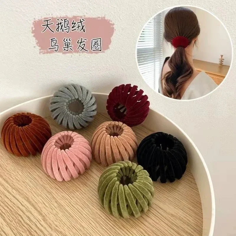 New Women Fashion Hair Claw Simple personality Hair Clip Hair Accessories Girl Ponytail Bird Nest Headbands Female Headwear